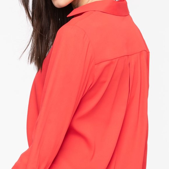 Rickis Collared V-neck Popover Blouse - Picture 4 of 8